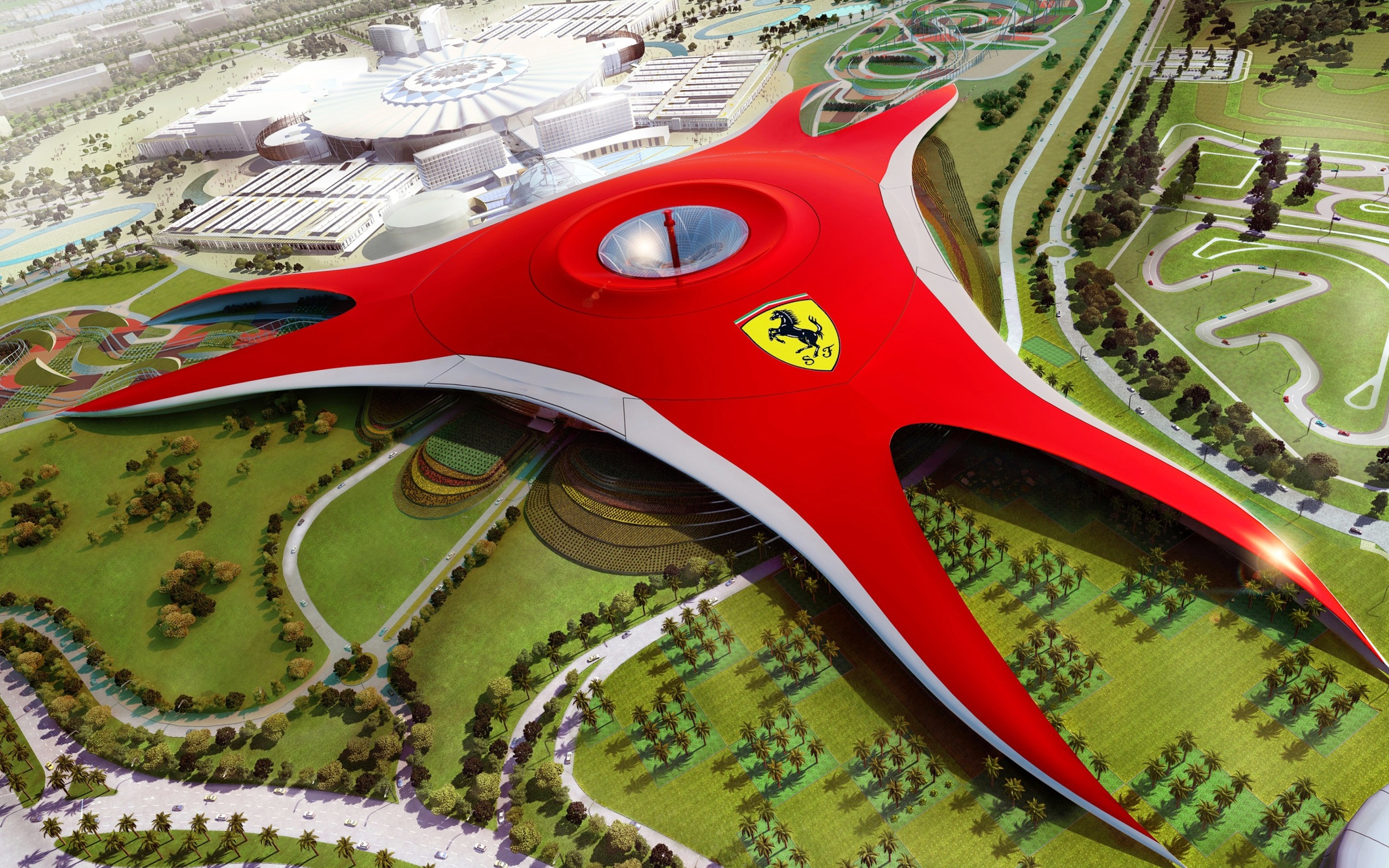 Ferrari World Abu Dhabi — landmark project featuring MERO raised floor systems