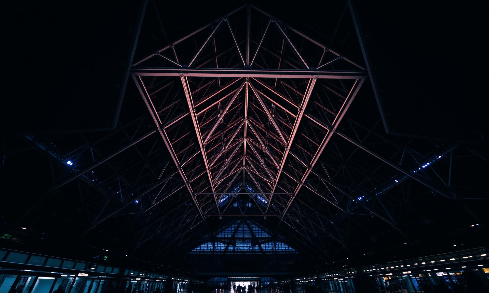 MERO space frame terminal roof